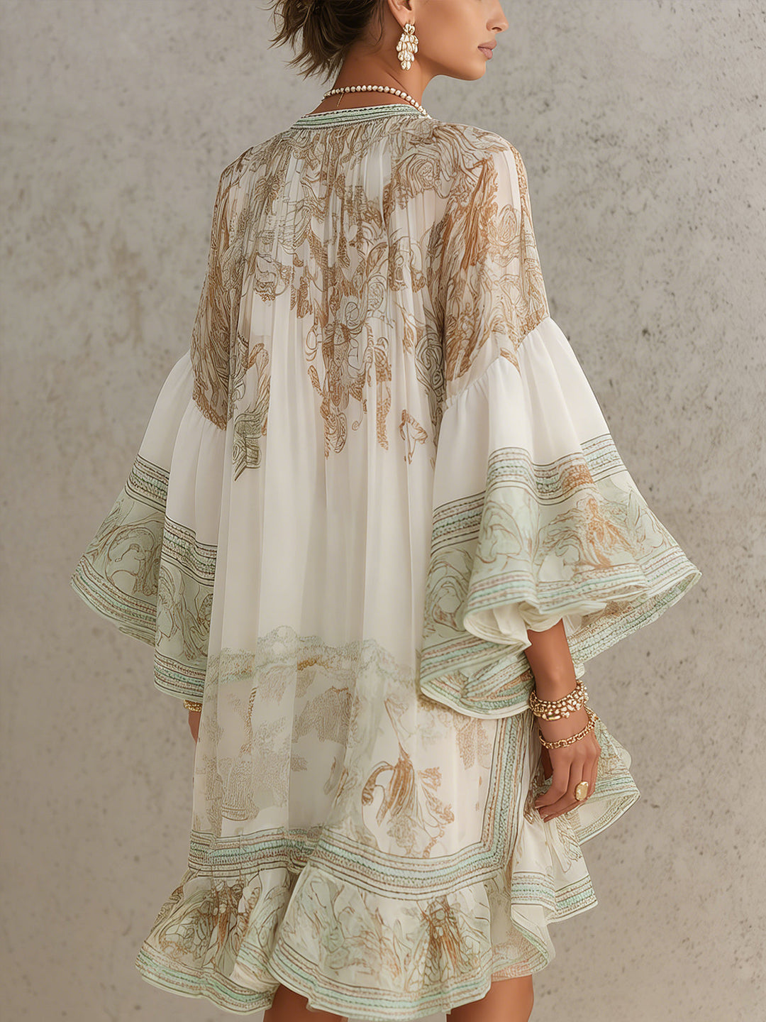 Clara | Ruffle Hem Mini Dress