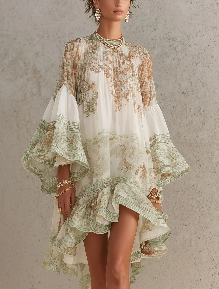 Clara | Ruffle Hem Mini Dress