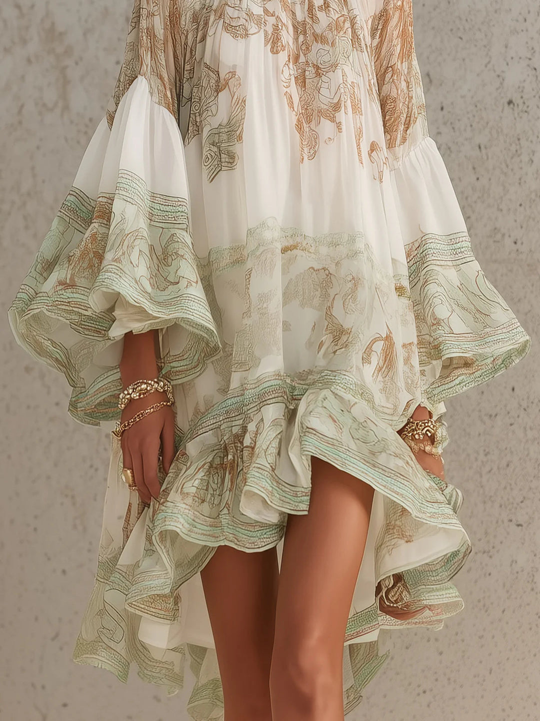 Clara | Ruffle Hem Mini Dress