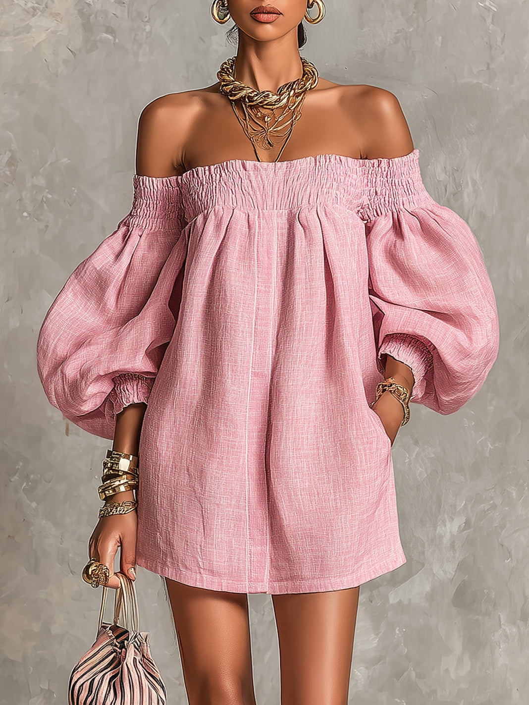 Talia | Off-shoulder Mini Dress