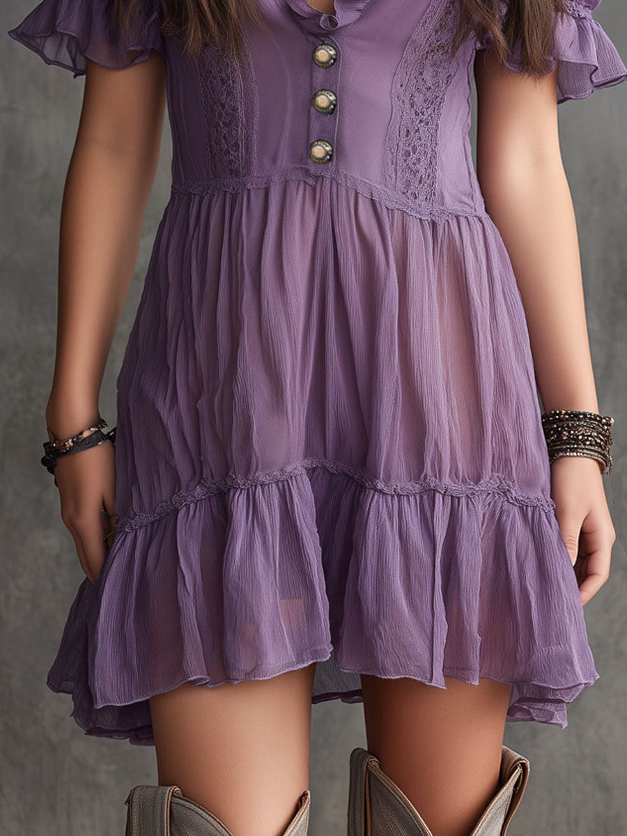Sienna | Puff-Sleeved Mini Dress