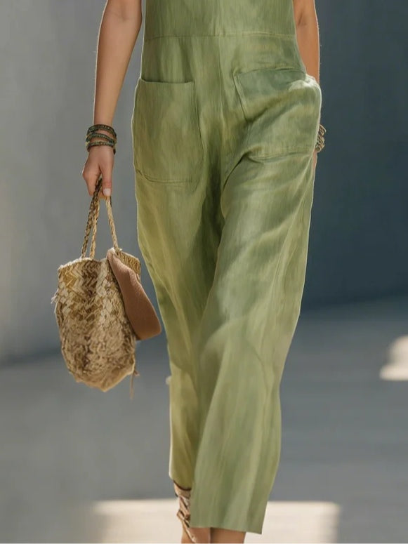 Marisol | V-Neck Sleeveless Jumpsuit