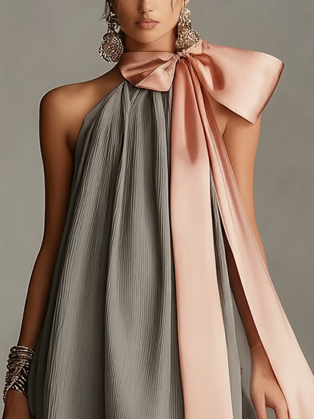 Liora | Halter Neck Mini Dress