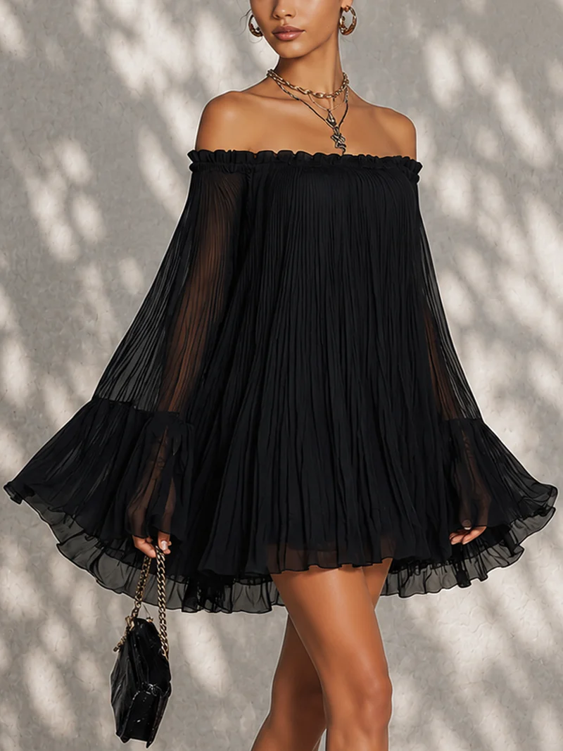 Aria | Off-Shoulder Mini Dress