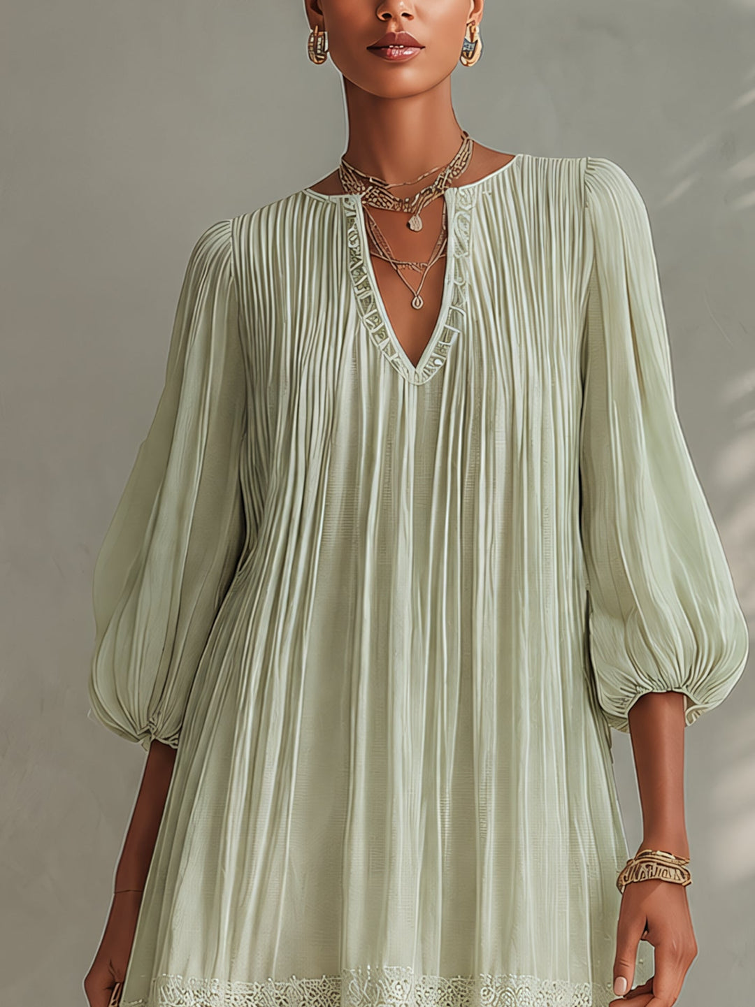 Sylvia | Chiffon Mini Dress