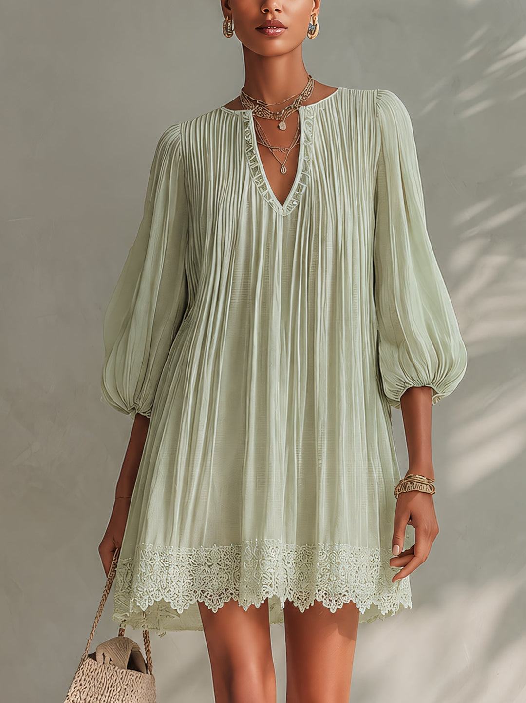 Sylvia | Chiffon Mini Dress