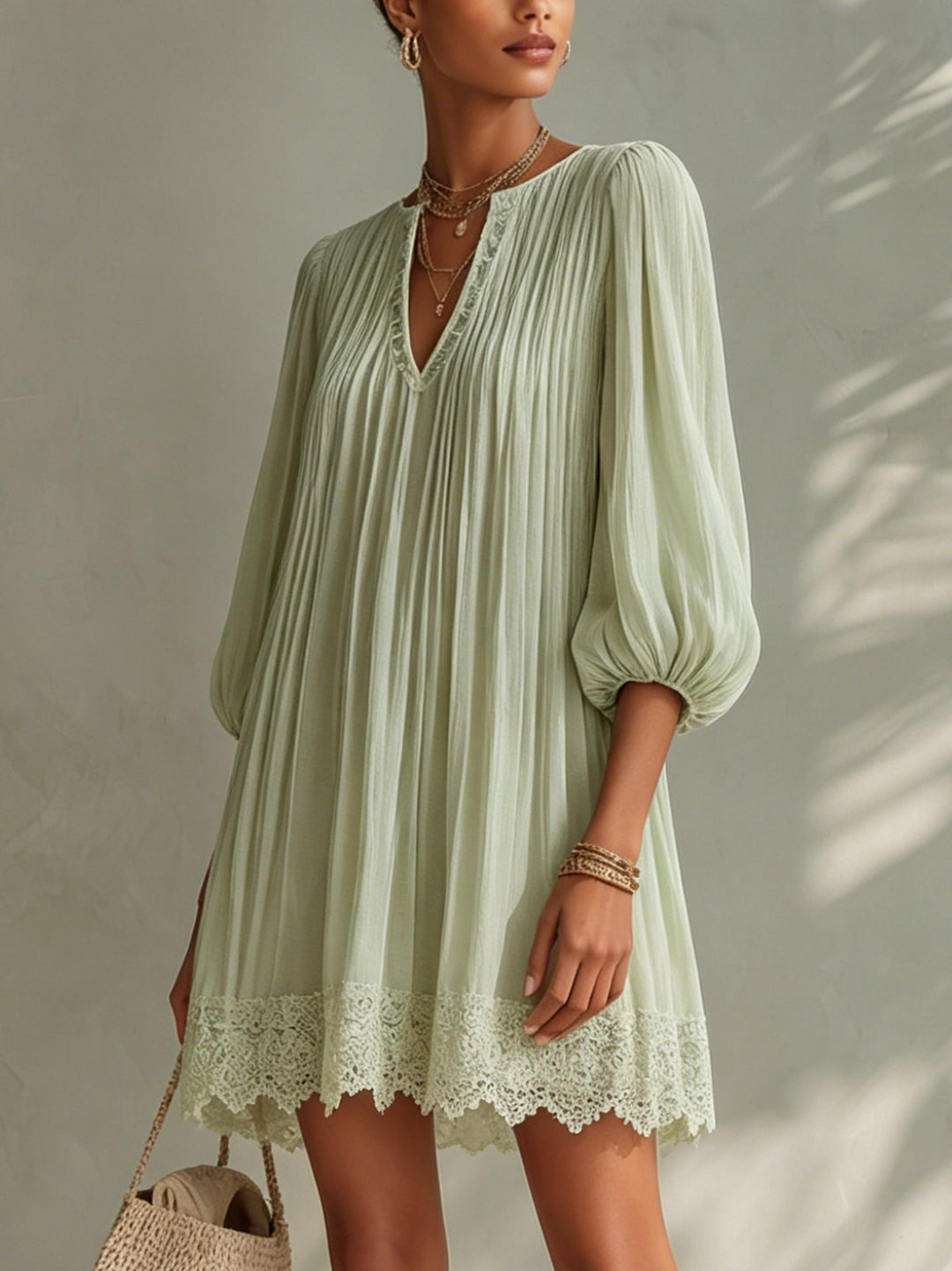 Sylvia | Chiffon Mini Dress