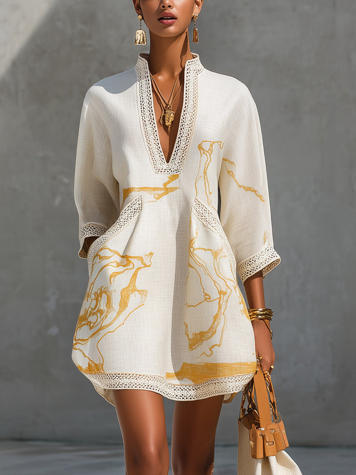 Sienna | V-Neck Mini Dress