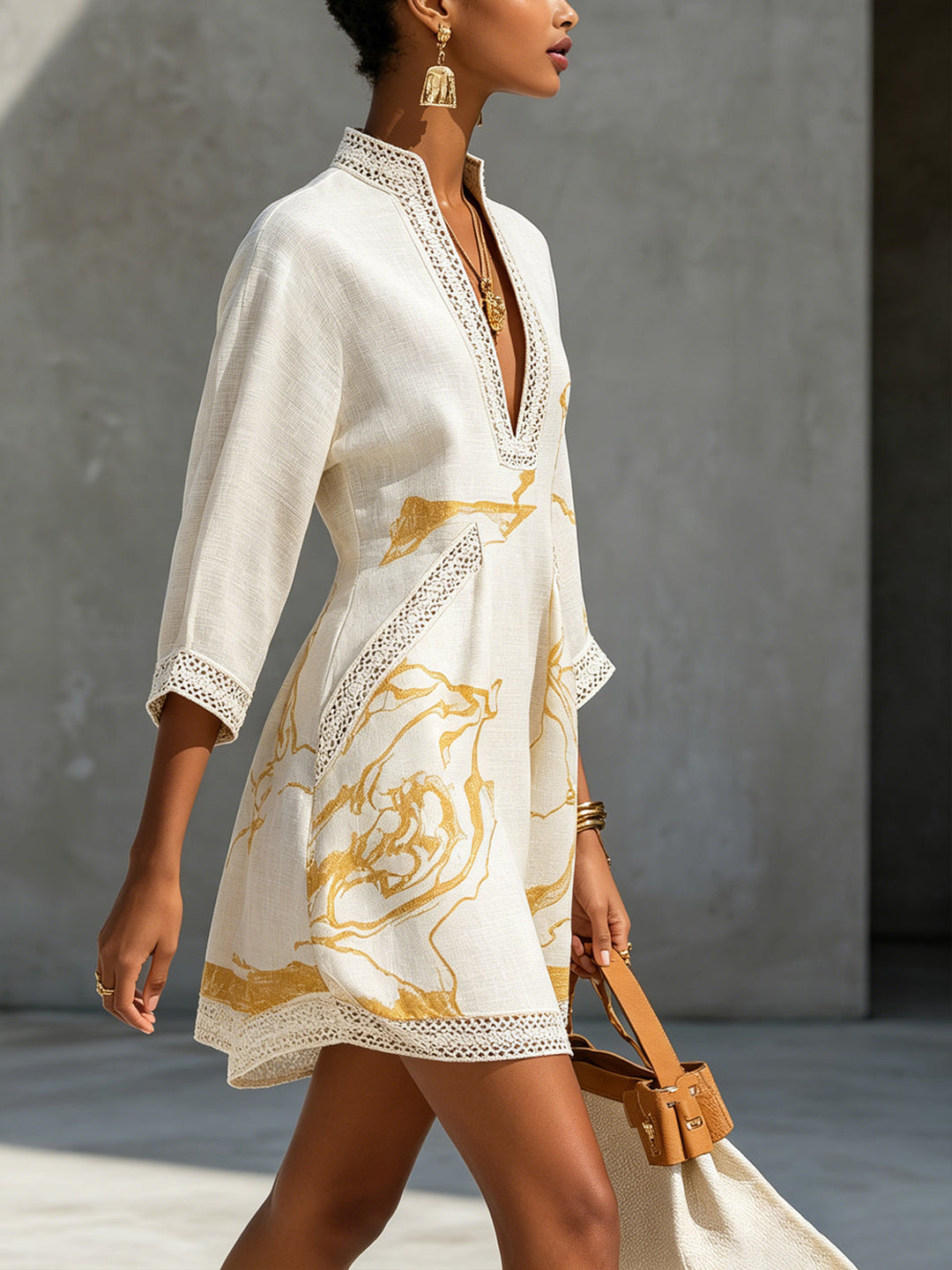 Sienna | V-Neck Mini Dress