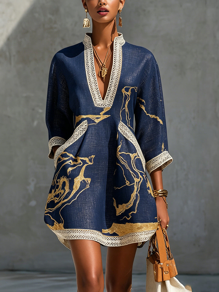 Liora | V-Neck Lace Dress