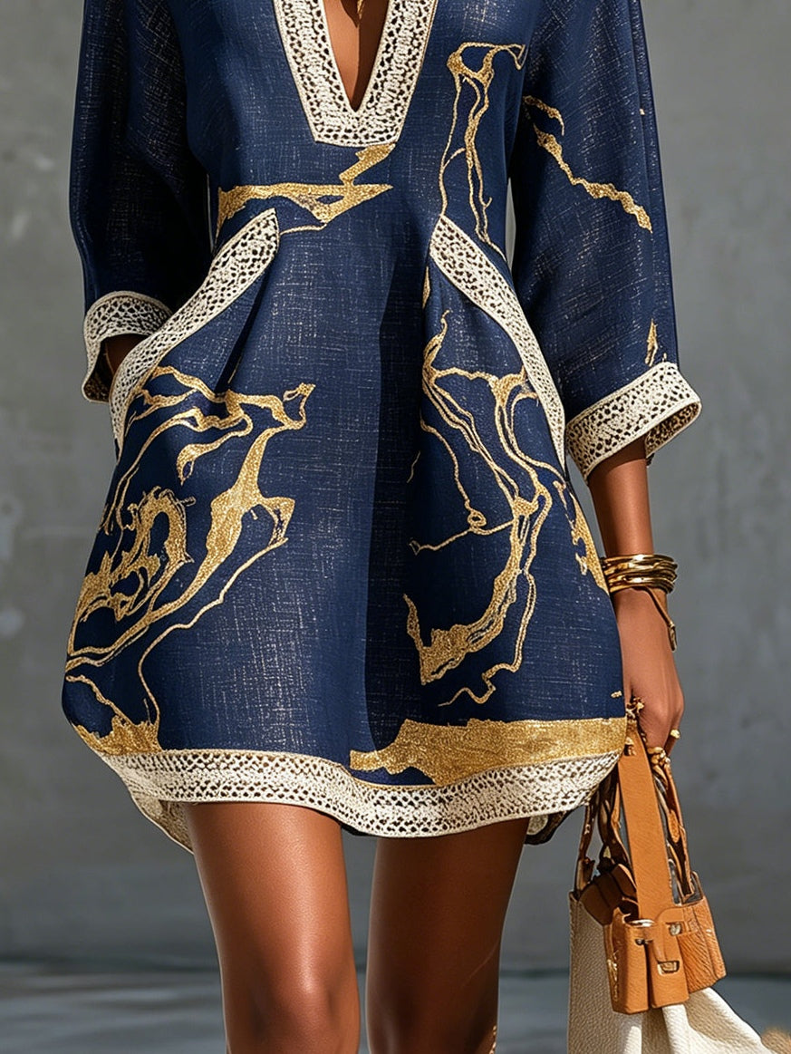 Liora | V-Neck Lace Dress