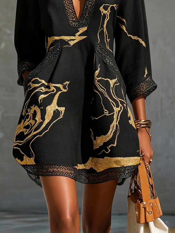 Elena | V-Neck Mini Dress