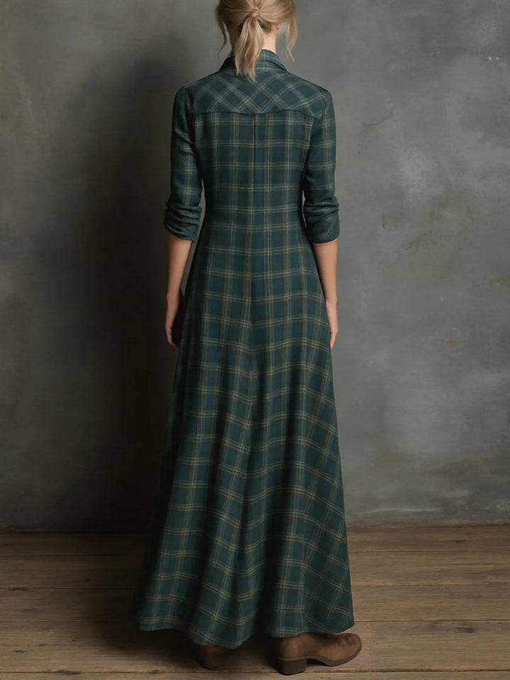 Cassandra | Long Checkered Dress