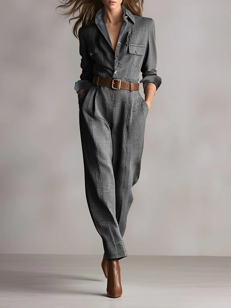 Clara | Tweed Dungarees