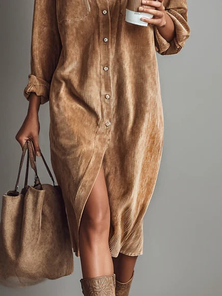 Elena | Button-Down Midi Dress