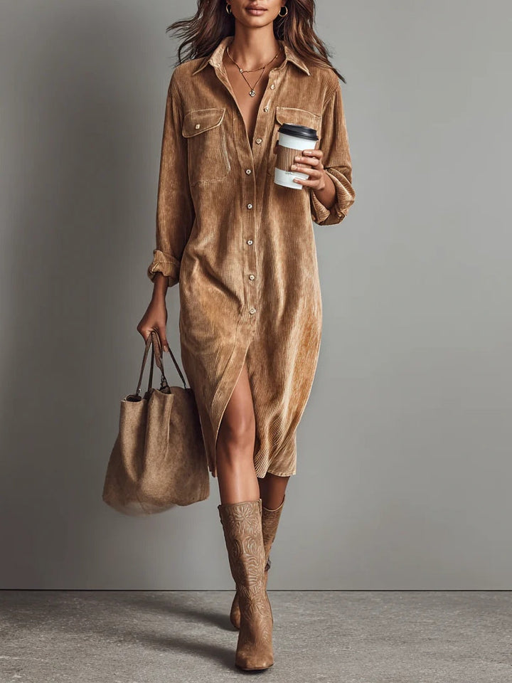 Elena | Button-Down Midi Dress