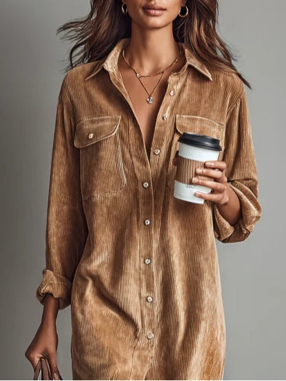 Elena | Button-Down Midi Dress