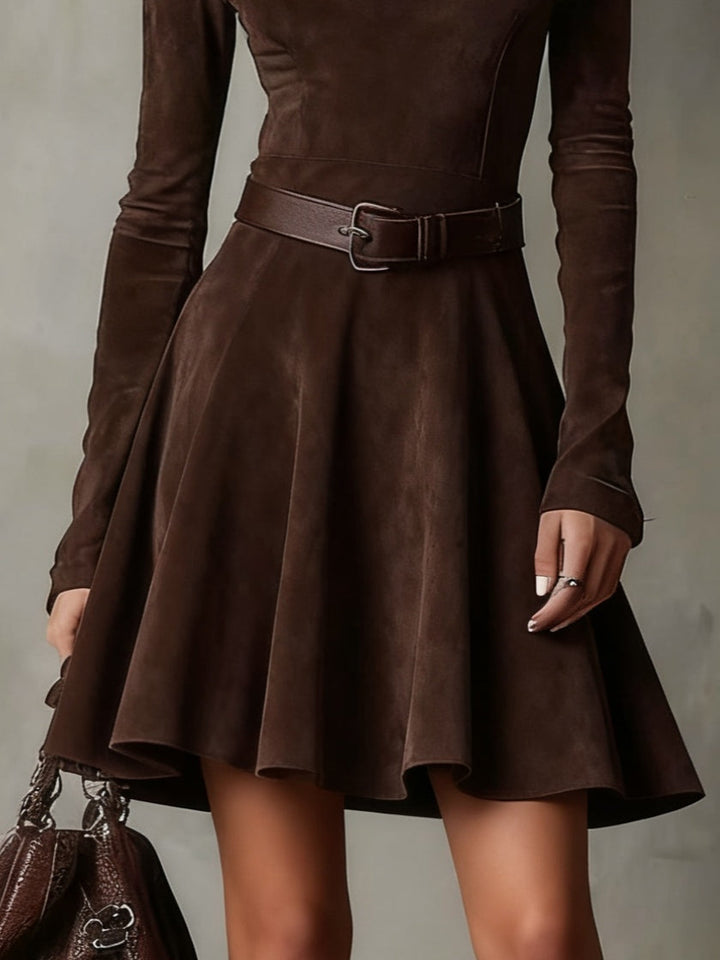 Amara | Suede Mini Dress