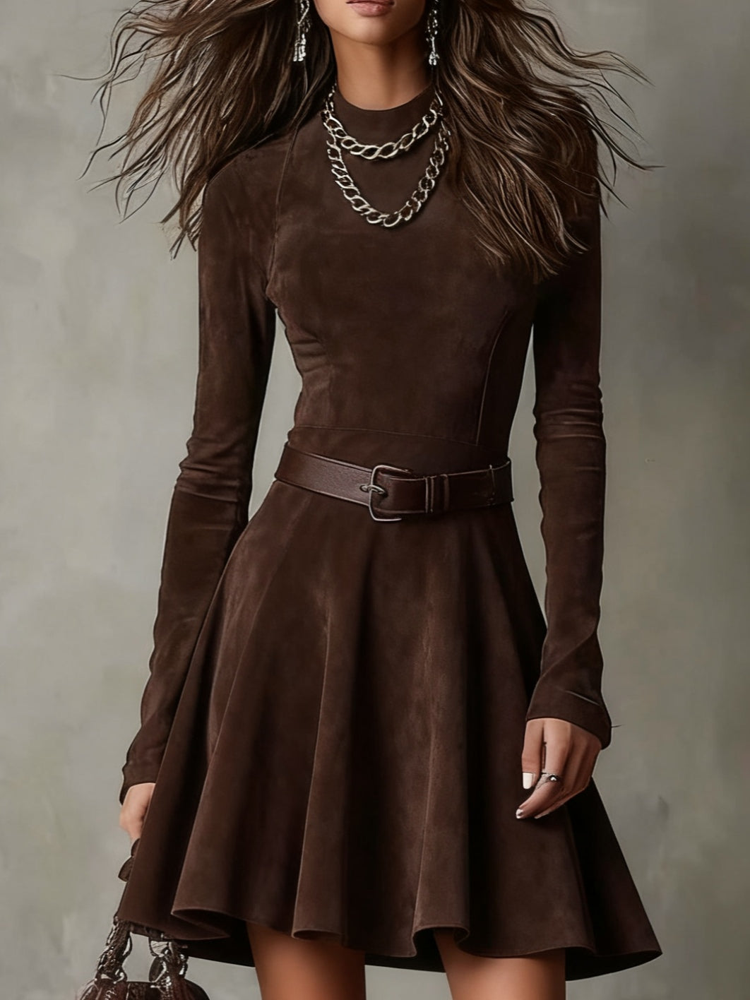 Amara | Suede Mini Dress