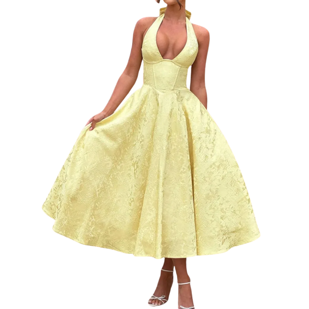 Fiona | Embroidered Evening Dress