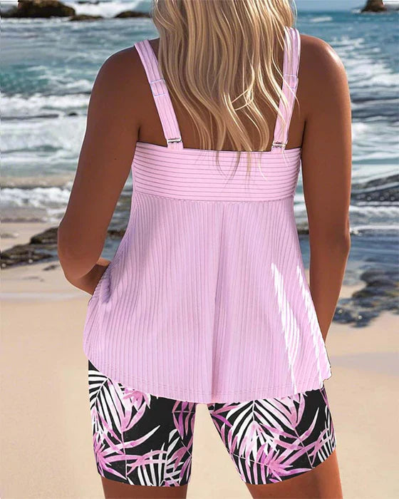 Gaia | Ribbed Tankini Shorts
