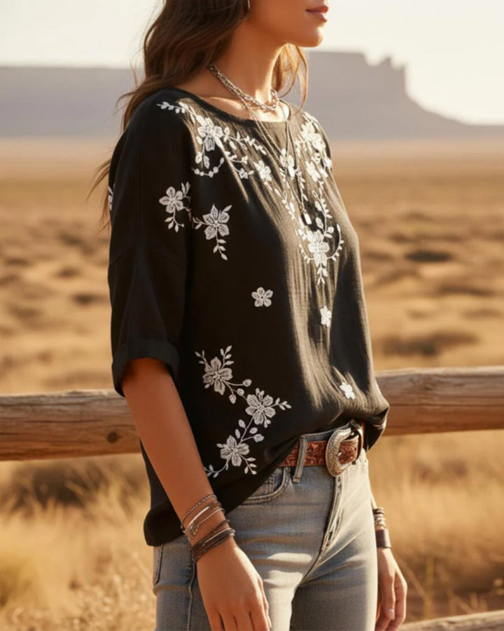 Althea | Floral Loose Blouse