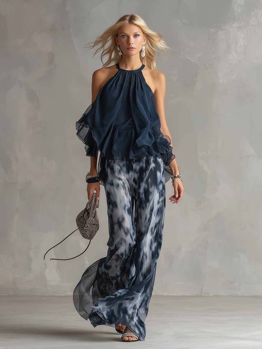 Seraphina | Chiffon Set Trousers