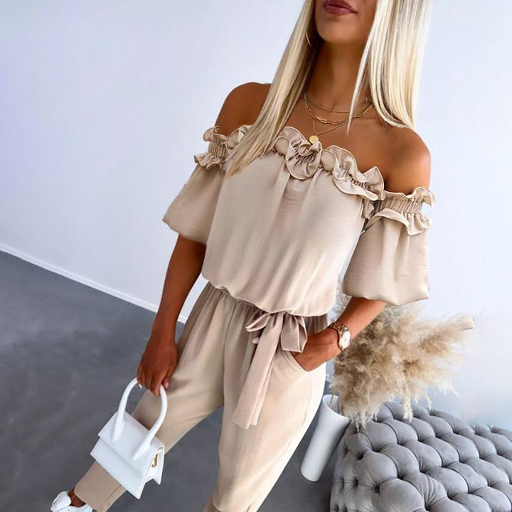 Nina | Off Shoulder Jumpsuit
