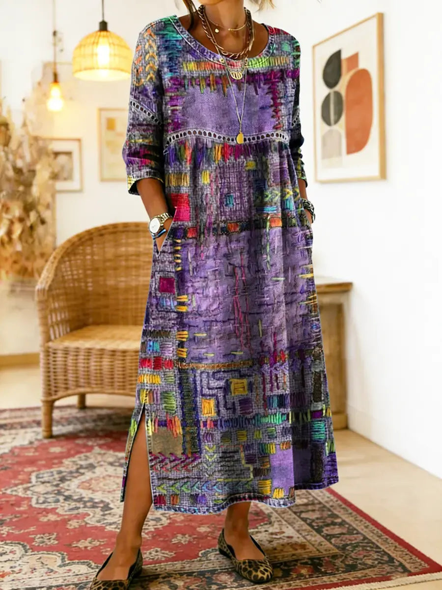 Sophie | Ethnic Patchwork Dress