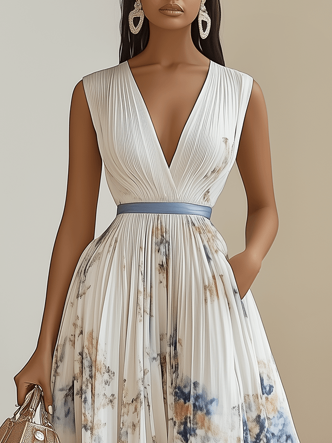 Aurelia | V-Neck Midi Dress