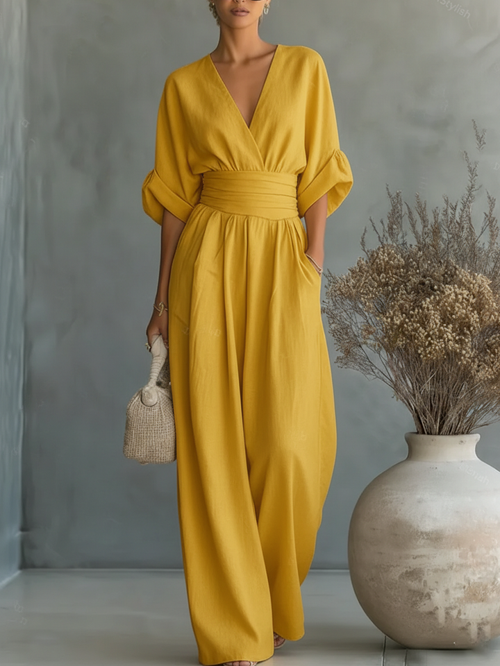 Clara | V-Neck Jumpsuit
