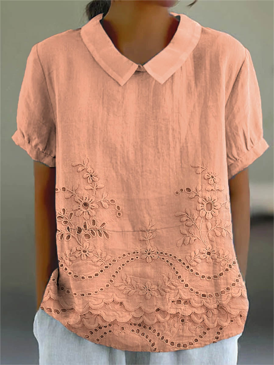Amara | Embroidered Floral Shirt