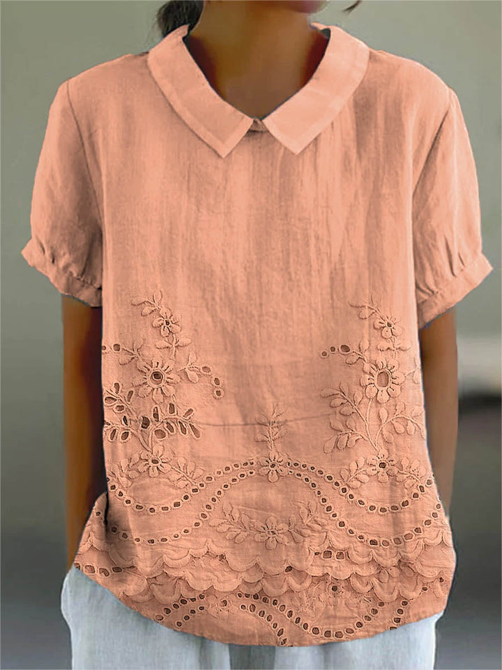 Amara | Embroidered Floral Shirt