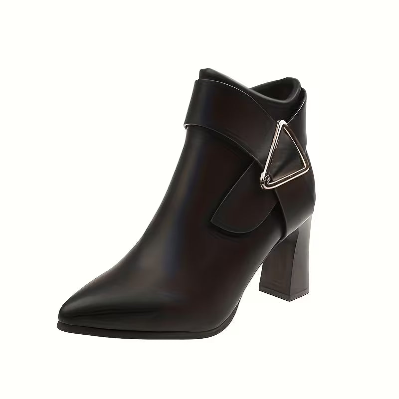 Clara | Thick Heel Ankle Boots