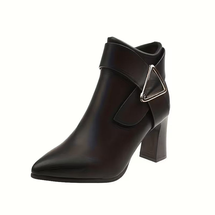 Clara | Thick Heel Ankle Boots