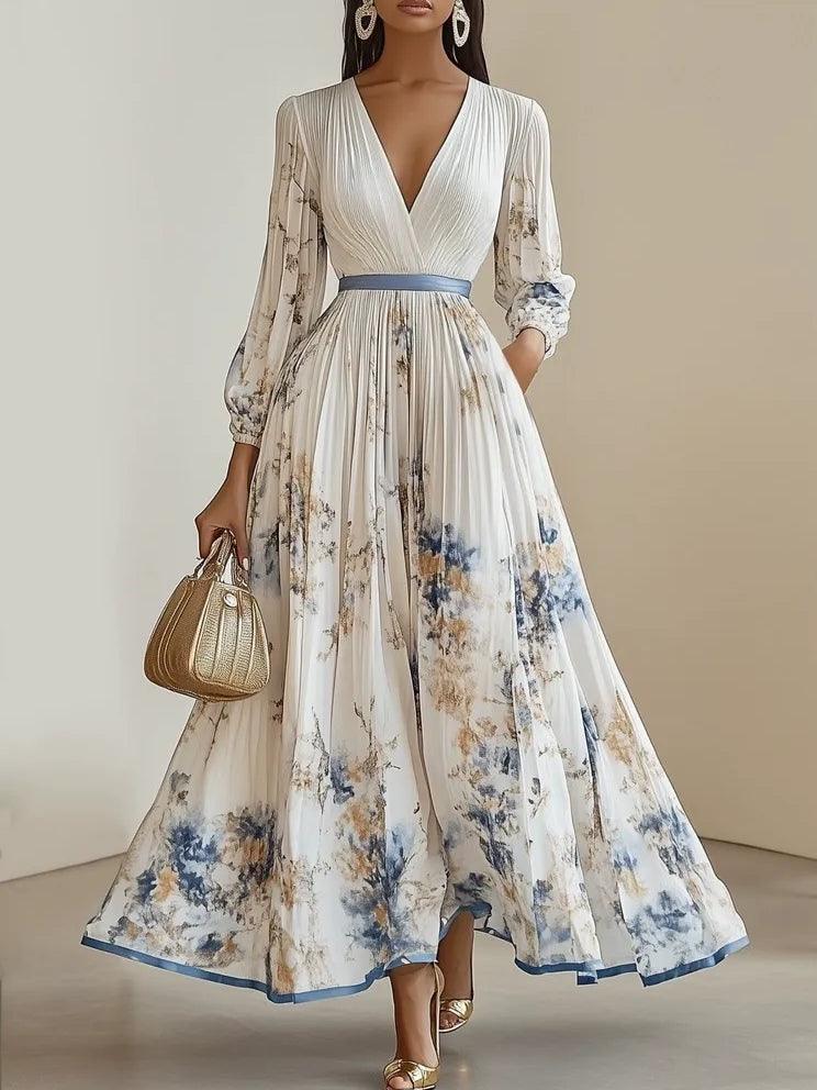 Zara | Floral Chiffon Maxi Dress