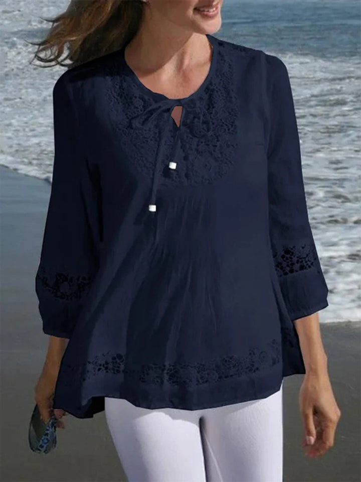 Emmeline | Lace Sleeve Top
