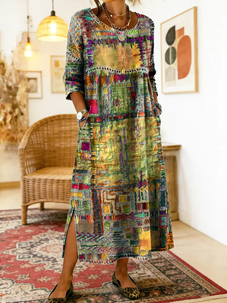 Sophie | Ethnic Patchwork Dress