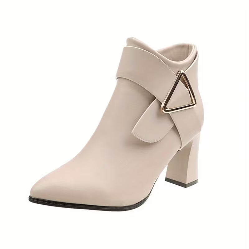 Clara | Thick Heel Ankle Boots