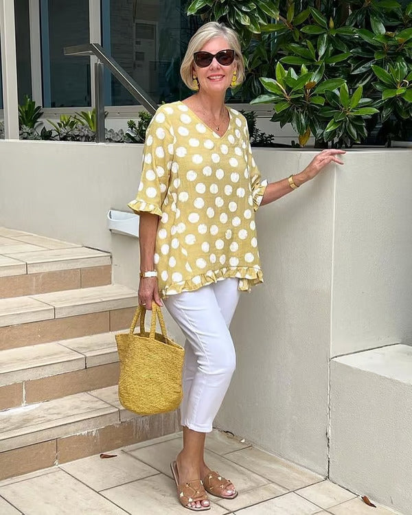 Lara | V-Neck Blouse