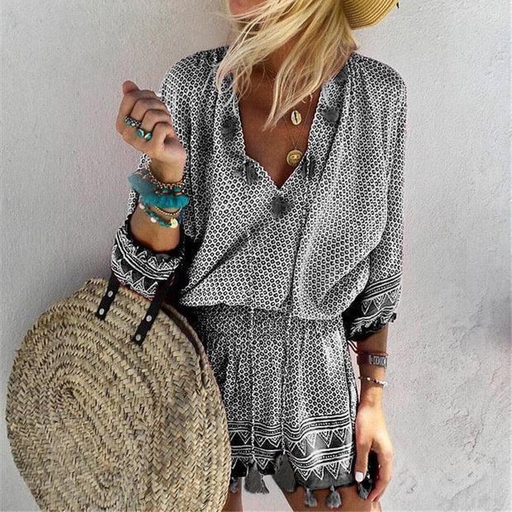 Clara | V-Neck Mini Dress