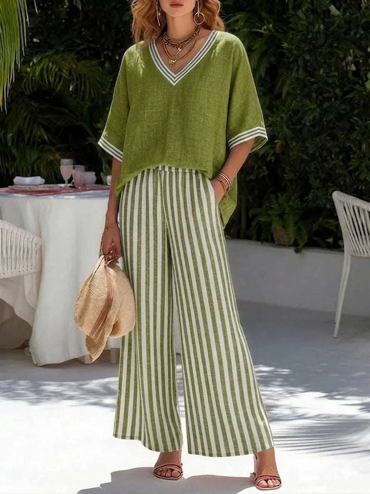 Celia | Striped Two-Piece Set