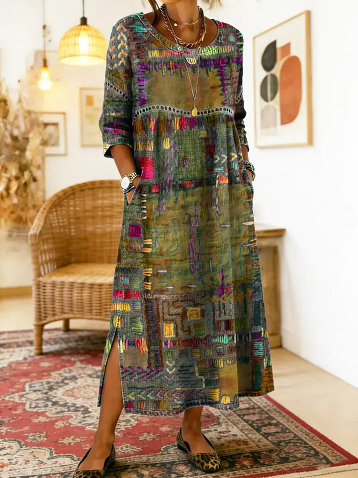 Sophie | Ethnic Patchwork Dress