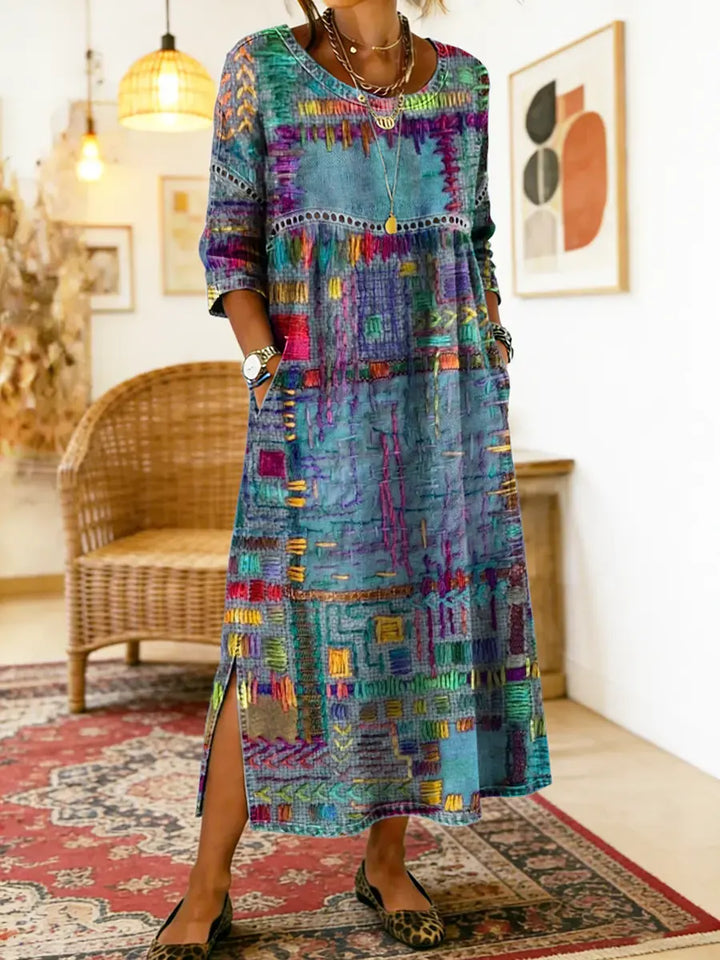 Sophie | Ethnic Patchwork Dress