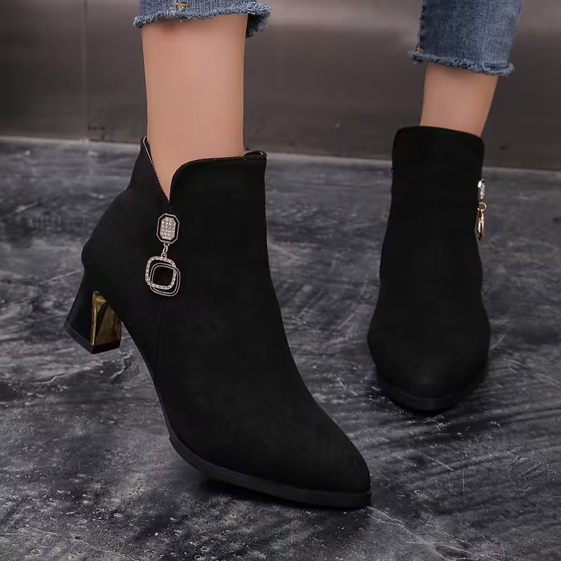 Elowen | Pointed Toe Ankle Boots