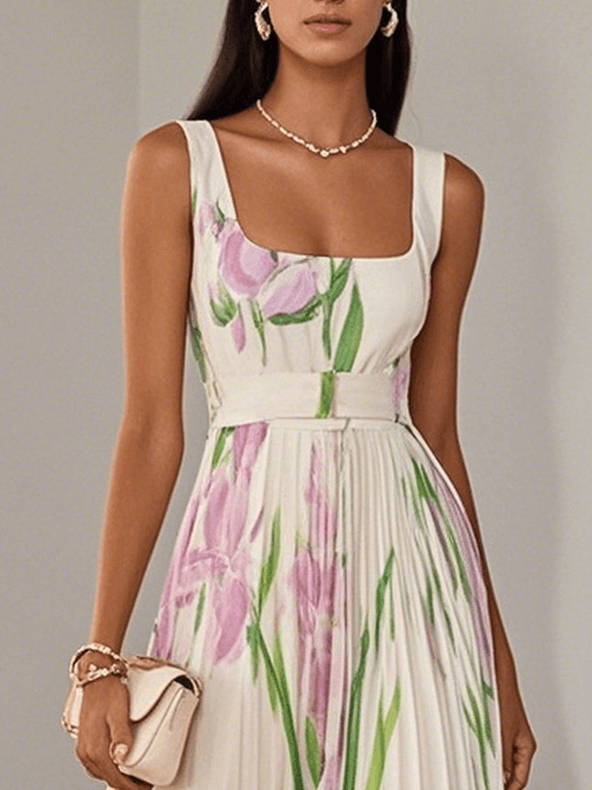 Cassandra | Floral Chiffon Maxi Dress