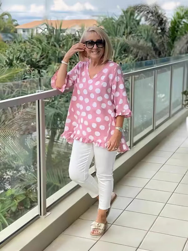 Lara | V-Neck Blouse