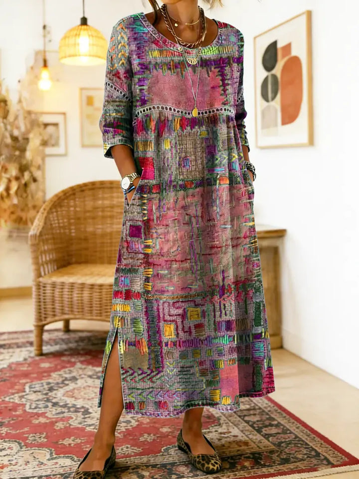 Sophie | Ethnic Patchwork Dress