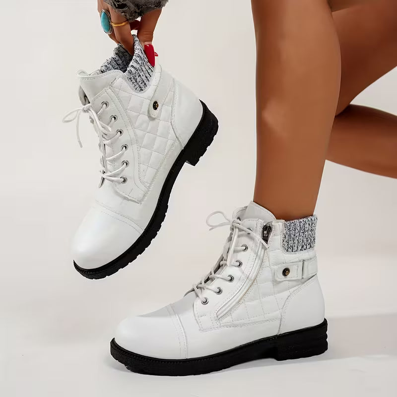 Elowen | Knit Round Toe Boots