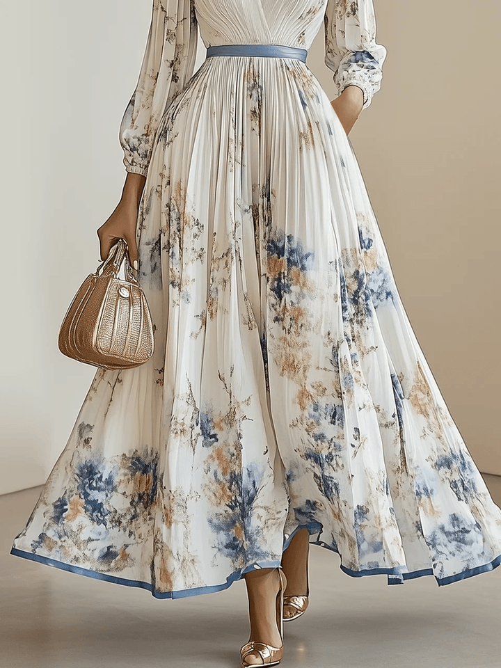 Zara | Floral Chiffon Maxi Dress